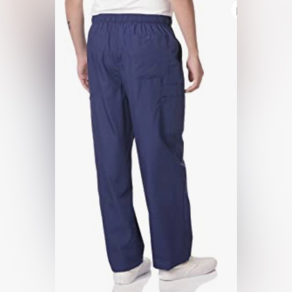Cherokee Workwear Originals Men Navy Blue Scrubs Pant Fly Front Cargo 4000 - Picture 2 of 13